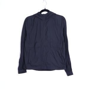 LULULEMON Packable Hood Lite Jacket Black Long Sleeve Windbreaker Women's 4